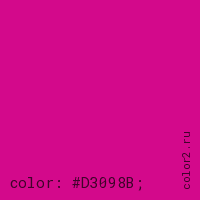 цвет css #D3098B rgb(211, 9, 139)