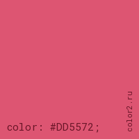 цвет css #DD5572 rgb(221, 85, 114)