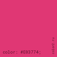 цвет css #E03774 rgb(224, 55, 116)