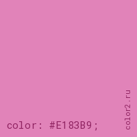 цвет css #E183B9 rgb(225, 131, 185)