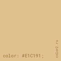 цвет css #E1C191 rgb(225, 193, 145)