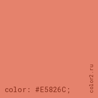 цвет css #E5826C rgb(229, 130, 108)