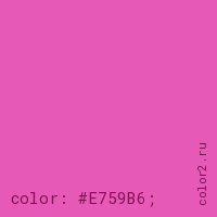 цвет css #E759B6 rgb(231, 89, 182)